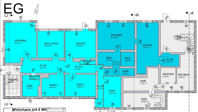 Kapitalanlage: Vermietetes Mehrfamilienhaus mit Photovoltaik, Wärmepumpe und großem Grundstück